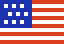United States national flag identifying the Embassy of the United States of America